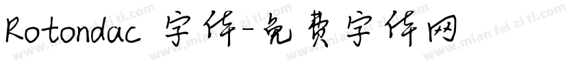 Rotondac 字体字体转换